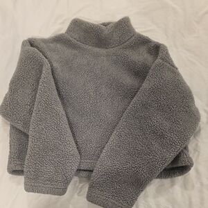 Cozy Forever 21 Gray Sherpa Jacket